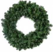 Amicasa 008464 Corona natalizia Corona D.45 Verde Lux Verde