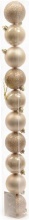 Amicasa 9020176 Palline per Albero di Natale 10pz D. 6cm Sfera Mix Pearl