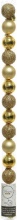 Amicasa 9020456 Palline per Albero di Natale 14pz D. 3cm Tubo Sfera Mix Gold
