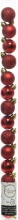 Amicasa 9020458 Palline per Albero di Natale 14pz D. 3cm Tubo Sfera Mix Red
