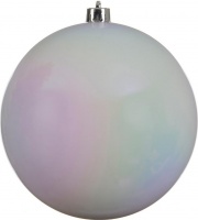 Amicasa 9022264 Palline per Albero di Natale 1pz D. 14cm Sfera White iris