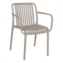 Amicasa CorbaraSA Sedia per Esterni Corbara con Braccioli Polipropilene 976004 57x57x79,5 cm