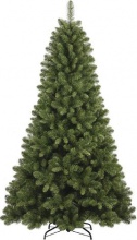 Amicasa GRODEN180 Albero di Natale Altezza 180 cm con 684 Rami e Base Verde