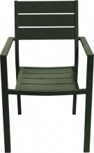 Amicasa LS-TC-805 Sedia per Esterni Alluminio 57x59x87 cm Grigio Karim