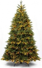 Amicasa MNV684V Albero di Natale �137x210h cm 1874 Rami 3200 Luci Verde Monviso
