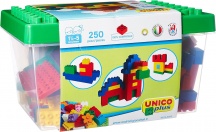Androni Giocattoli 8525 Unicoplus Secchiello 250 Pezzi Costruzioni 18+ Mesi