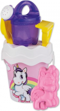 Androni Giocattoli 1335 OUNI Unicorn Set Secchiello Mare con Accessori Gioco da Spiaggia