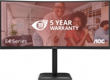 Aoc CU34E4CV Monitor PC Curvo 34" UltraWide QHD LCD 3440 x 1440 Pixel Nero  E4