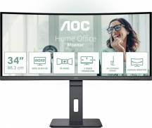Aoc CU34P3CV Monitor PC 34" UltraWide Quad HD 3440 x 1440 Pixel USB HDMI DP