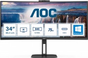 Aoc CU34V5CWBK Monitor PC 34 Pollici Wide Quad HD 21:9 100 Hz HDMI - CU34V5CW