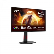 Aoc Q27G4ZDR Monitor PC Gaming 26.5" Quad HD OLED 0,03 ms NeroRosso G4 AD