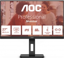 Aoc U27E3UF Monitor PC 27" 4K Ultra HD IPS Luminosit� 350 cdm2 Risposta 4 ms E3