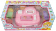 Apel Plastik 387556 Registratore di Cassa Minimarket Playset per Bambini da 3+ Anni