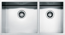 Apell FEQ4530USC Lavello Cucina 2 Vasche Incasso 80 cm Inox Satinata  Ferrara