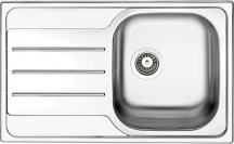 Apell FH791ILPC Lavello Cucina Incasso 1 Vasca Gocciolatoio 79 cm Acciaio Inox
