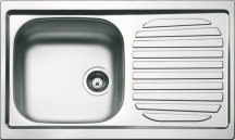 Apell FH791IRPC Lavello Cucina Incasso 1 Vasca Gocciolatoio Dx 79cm Inox Firenze