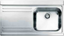 Apell IR901ILSC Lavello Cucina Incasso 1 Vasca Gocciolatoio Sx 90 cm Acciaio