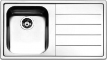Apell LN861IRBC Lavello Cucina Incasso 1 Vasca Gocciolatoio Dx 86cm Acciaio Inox