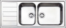 Apell LNG1162ILBC Lavello Cucina Incasso 1 Vasca 12 Gocciolatoio 116 cm Acciaio