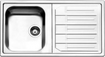 Apell MLE861IRBC Lavello Cucina 1 Vasca con Gocciolatoio Dx 86 cm Inox  Melodia
