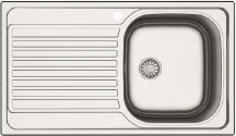Apell OHN861ILPC Lavello da Incasso 1 Vasca Gocciolatoio Sx 86 cm Acciaio