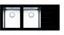 Apell PU1162IRBC Lavello Cucina 2 Vasche Incasso Gocc Dx 117 cm Acciaio Inox