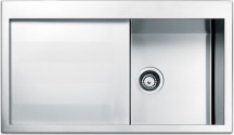 Apell SQ861ILSC Lavello Cucina Incasso 1 Vasca Gocciolatoio 86 cm Acciaio Inox