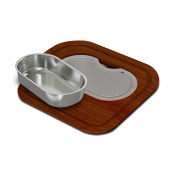 Apell TLCCR Tagliere per lavello da cucina + Cestello per Modello Criteria