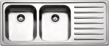 Apell TO1162IRBC Lavello Cucina Incasso 2 Vasche Gocciolatoio 116cm Acciaio Inox