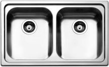 Apell VE792IBC Lavello Cucina Incasso 2 Vasche 79 cm Acciaio Venezia