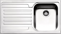 Apell VE861ILAC Lavello Cucina Incasso 1 Vasca Gocciolatoio Sx 86cm Acciaio Inox
