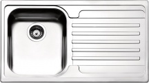 Apell VE861IRBC Lavello Cucina 1 Vasca con Gocciolatoio Dx 86 cm Inox  Venezia