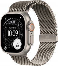 Apple MEWY4QLA Watch Ultra 3 GPS + Cellular 49 mm in Titanio Loop in Maglia Milanese M