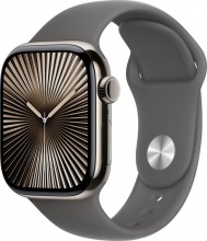Apple MWXE3QLA Watch Series 10 GPS + Cellular Smartwatch 42 mm OLED TitanioStone Grey