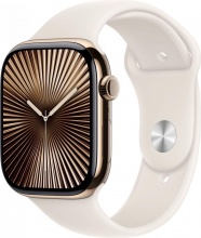 Apple MWYY3QLA Watch Series 10 GPS + Cellular Smartwatch 46 mm OLED TitanioOro Galassia