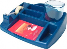 Arda 4121A Portaoggetti Tavolo Blu Opaco