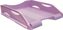 Arda 65510PASVI Vaschetta da scrivania in plastica colore Lilla