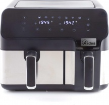 Ardes ARFRYA03D Friggitrice ad Aria 9 lt 1700 W Nero Inox Eldorada Dual