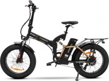 Argento AR-BI-220007 Bicicletta Elettrica Pieghevole e-bike 20" Nero -  BiMax-XL