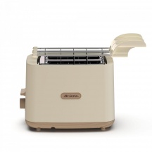 Ariete 00C015706AR0 Tostapane con Pinze 2 Fette 760 Watt Beige  Breakfast Wood