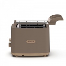 Ariete 00C015707AR0 Tostapane con Pinze 2 Fette 760 Watt Tortora  Breakfast Wood