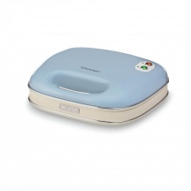 Ariete 00C196305AR0 Tostapane Piastra Antiaderente 750W Azzurro 1963 Sandwich Maker Vintage