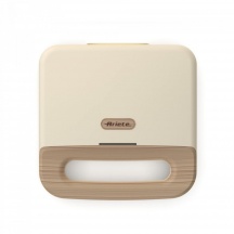 Ariete 00C197106AR0 Tostapane Piastra Antiaderente 750 Watt Beige  Breakfast Wood