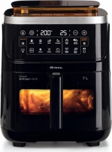 Ariete 00C463600AR0 Friggitrice ad Aria 7 lt 1700W Funzione Vapore + Grill Nero