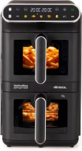Ariete 00C464000AR0 Friggitrice ad Aria 11 Litri 2460 Watt Nero 4640 Air Fryer Vertical DUO