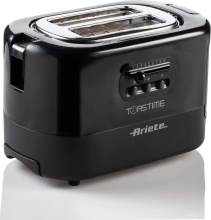 Ariete 0159 Tostapane 2 fette 9 Livelli di cottura 700 Watt Nero -  Toastime