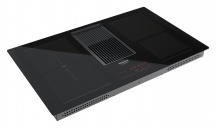 Hotpoint Ariston HVH 92 B K Piano Cottura Induzione con Cappa 4 Fuochi 83 cm Nero