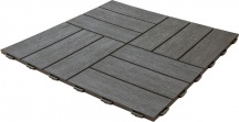 ArtPlast P56PQMS Pavimento da Esterno in PP Effetto Legno Dimensioni 56x56 cm