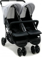 Asalvo 14214 Double Dynamic Passeggino Gemellare Pieghevole 6 Mesi Antracite