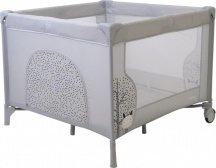 Asalvo 15341 Box per Bambini Neonato Recinto con Rete Apribile e Ruote Nordic - Square